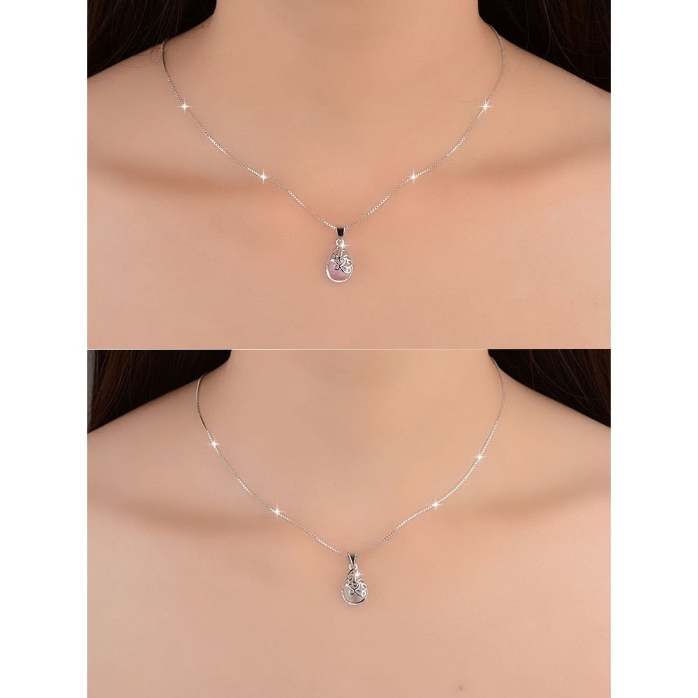 Giffany Jewelry 925 Sterling Silver Earrings Necklace Set