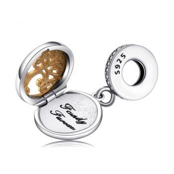 Giffany 925 Sterling Silver Photo Frame Bracelets Gold Family Tree for Women