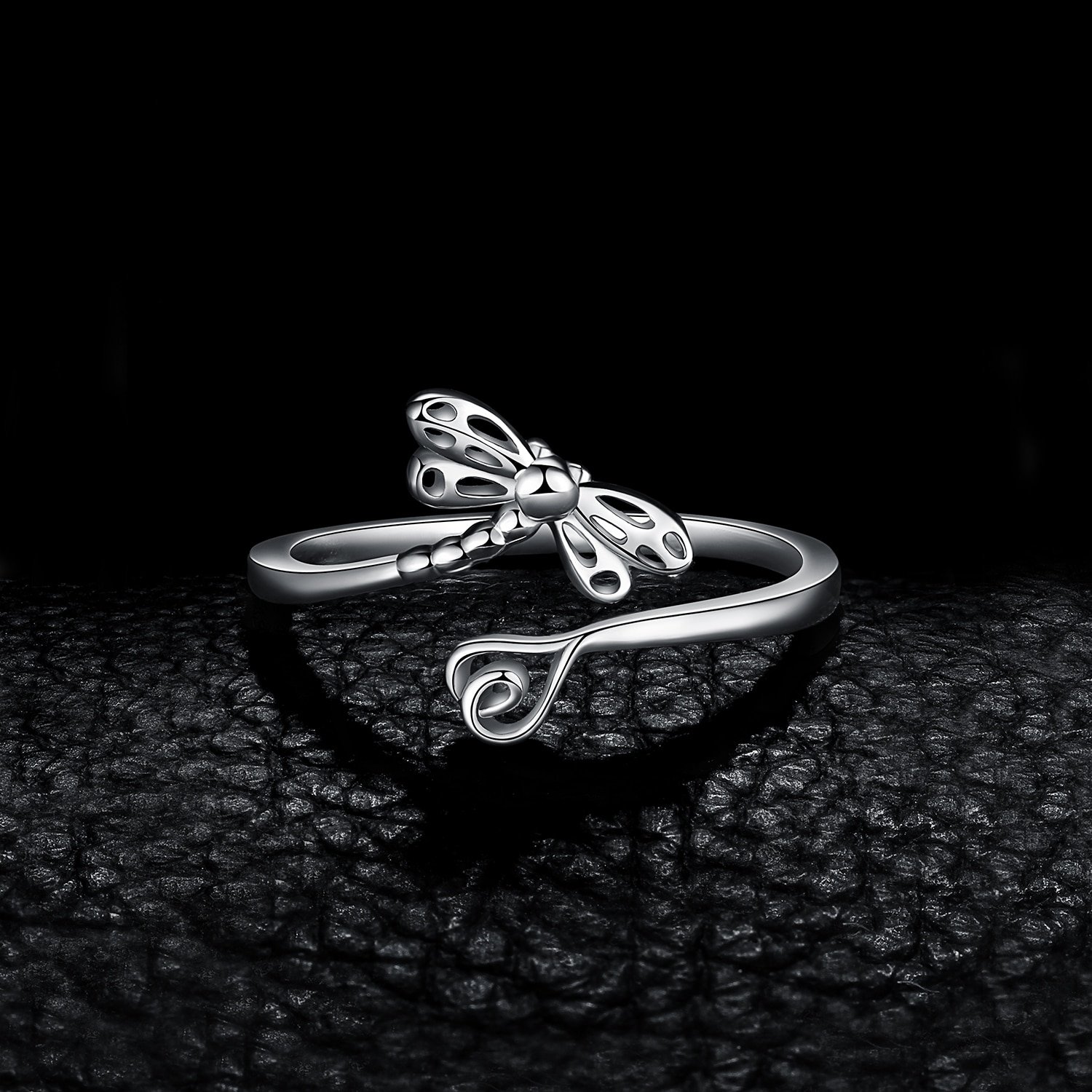 Giffany Dragonfly 925 Sterling Silver Rings for Women Cubic Zirconia Gem