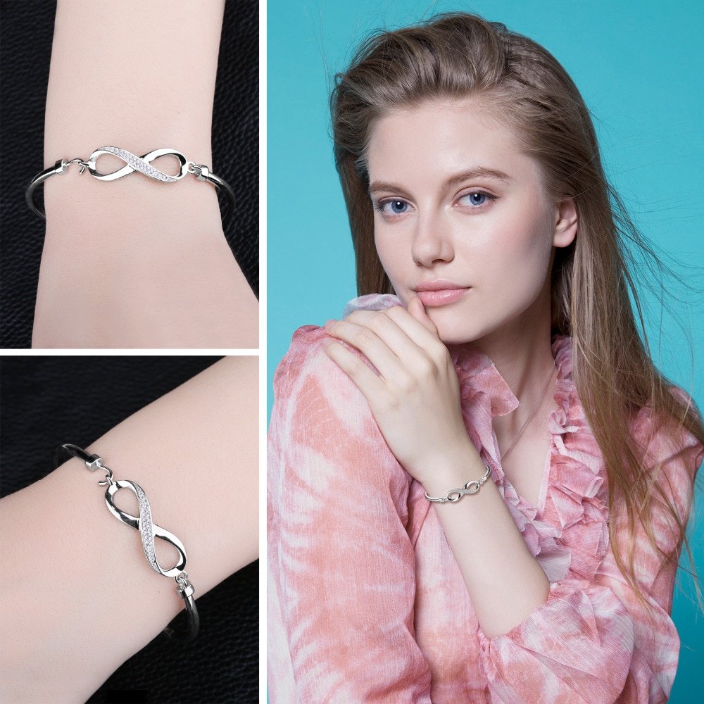 Giffany Crown Infinity 925 Sterling Silver Love bracelet