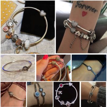 Giffany 925 Sterling Silver Bracelet Snowflake Heart Blue Eye women Jewelry