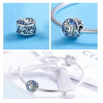 Giffany 925 Sterling Silver Mermaid Tail Starfish Tropical Fish Beads fit Charm Bracelets