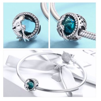 Giffany 925 Sterling Silver Mermaid Tail Starfish Tropical Fish Beads fit Charm Bracelets