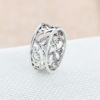 Giffany 925 sterling silver Fashion Rings Vine Wave Pattern Vintage Rings