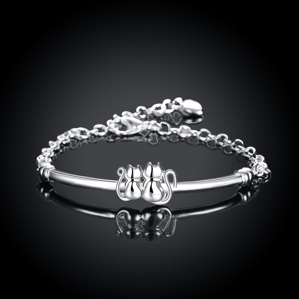 Giffany 925 sterling silver minimalist new fashion Resizable Bracelet