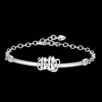 Giffany 925 sterling silver minimalist new fashion Resizable Bracelet