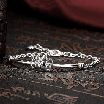 Giffany 925 sterling silver minimalist new fashion Resizable Bracelet